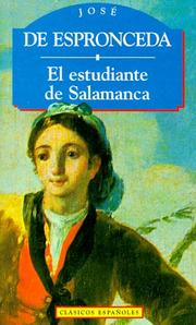 Cover of: El Estudiante de Salamanca (Clasicos Españoles)