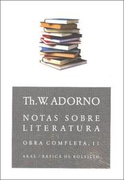 Cover of: Notas Sobre Literatura/ Notes To Literature (Basica De Bolsillo)