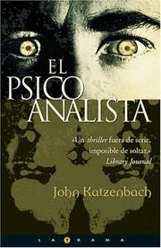 Cover of: El psicoanalista