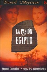 Cover of: La Pasion Por Egipto