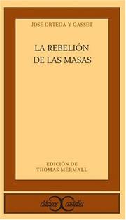 Cover of: La rebelión de las masas