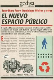 Cover of: El Nuevo Espacio Publico (Coleccion El Mamifero Parlante)