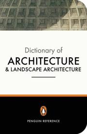 Cover of: The Penguin dictionary of architecture and landscape architecture