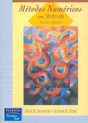 Cover of: Metodos Numericos Con MATLAB - 3 Edicion by Kurtis D. Fink, John H. Mathews