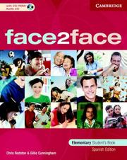 Cover of: face2face Elementary Student's Book with CD ROM Spanish Edition (face2face)