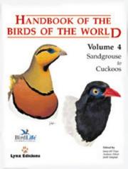 Cover of: Handbook of the birds of the world by [edited by] Josep del Hoyo, Andrew Elliott, Jordi Sargatal ; José Cabot ... [et al.] ; colour plates by Francesc Jutglar ... [et al.].