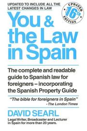 Cover of: You & the Law in Spain | David Searl