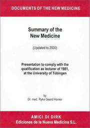 Summary of the New Medicine by Dr. Ryke Geerd Hamer