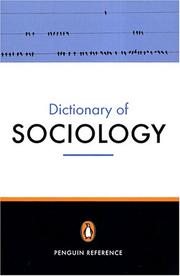 The Penguin dictionary of sociology by Nicholas Abercrombie