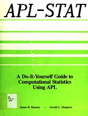Cover of: Apl-Stat: Do-It-Yourself Guide to Computational Statistics Using Apl