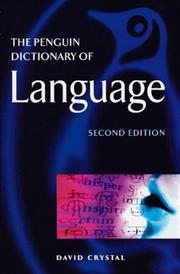 Cover of: The Penguin Dictionary of Language (Penguin Reference Books)
