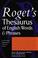 Cover of: Roget's Thesaurus of English Words (Penguin Reference Books)