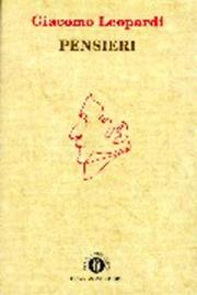 Cover of: Pensieri by Giacomo Leopardi