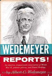 Cover of: Wedemeyer Reports by Albert C Wedemeyer