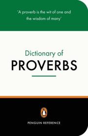 Cover of: The Penguin Dictionary of Proverbs: Second Edition (Penguin Reference Books)