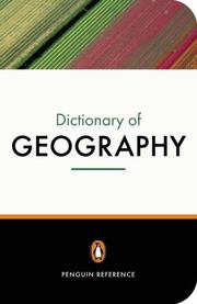 Cover of: The Penguin dictionary of geography by Audrey N. Clark
