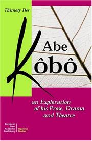 Cover of: Abe Kobo by Timothy Iles