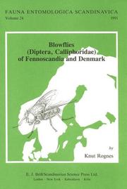 Blowflies Diptera Calliphoridae Of Fennoscandia And
