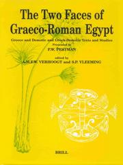 The two faces of Graeco-Roman Egypt by A. M. F. W. Verhoogt, S. P. Vleeming