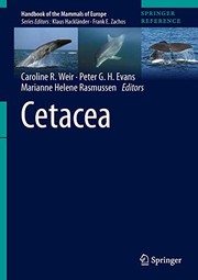 Cover of: Cetacea by Caroline R. Weir, Peter G. H. Evans, Marianne Helene Rasmussen