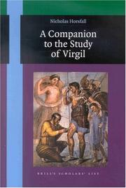 Cover of: A companion to the study of Virgil by Nicholas Horsfall