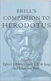 Cover of: Brill's companion to Herodotus by edited by Egbert J. Bakker, Irene J.F. de Jong, Hans van Wees.