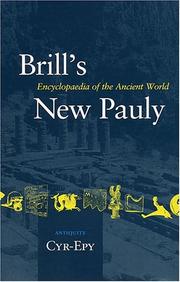 Cover of: Brill's New Pauly: Encyclopaedia of the Ancient World by Reinhard Selinger