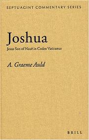 Joshua by A. Graeme Auld