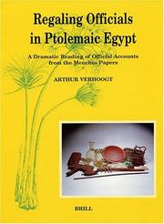 Regaling officials in Ptolemaic Egypt by A. M. F. W. Verhoogt