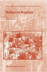 Cover of: Belligerent reprisals by F. Kalshoven