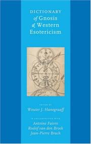 Cover of: Dictionary of Gnosis & Western Esotericism