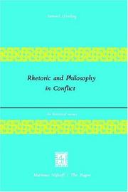 Cover of: Rhetoric and philosophy in conflict: an historical survey