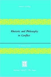 Cover of: Rhetoric and Philosophy in Conflict: An Historical Survey