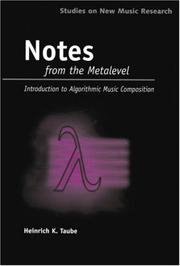 Cover of: Notes from the Metalevel by Heinrich Taube