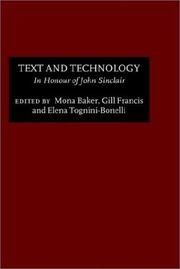 Cover of: Text and Technology