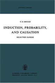 Cover of: Induction, Probability, and Causation: Selected Papers (Synthese Library)