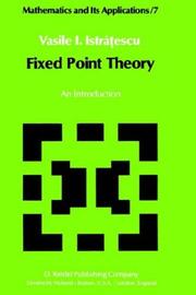 Cover of: Fixed Point Theory by V.I. Istratescu