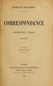 Cover of: Correspondance by 