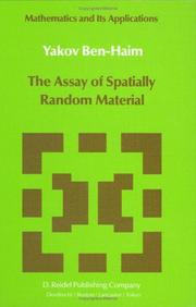 Cover of: The assay of spatially random material