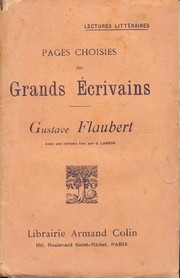 Pages choisies des grands écrivains by Gustave Flaubert