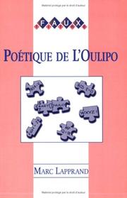 Cover of: Poetique De L'oulipo.