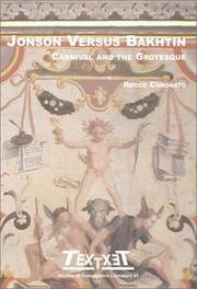 Cover of: Jonson Versus Bakhtin: Carnival and the Grotesque (Textxet 41) (Textxet Studies in Comparative Literature)