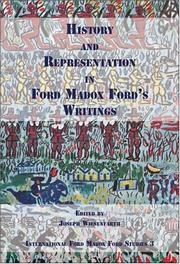 Cover of: History and Representation in Ford Madox Ford's Writings (International Ford Madox Ford Studies, 3)