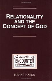 Cover of: Relationality and the Concept of God (Currents of Encounter 10) (Currents of Encounter ; 10)