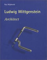 Cover of: Ludwig Wittgenstein, Architect