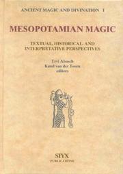 Cover of: Mesopotamian Magic by Karel Van Der Toorn, Tzvi Abusch
