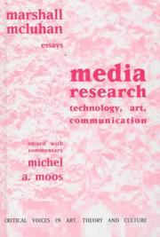 Cover of: Media research: technology, art, communication
