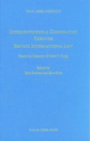 Cover of: Intercontinental Cooperation Through Private International Law by 