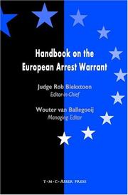 Cover of: Handbook on the European Arrest Warrant by 