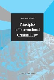 Cover of: Principles of International Criminal Law